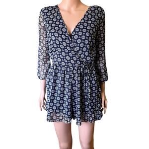 Band of Gypsies Sheer Lined Wrap Romper Small Fairy Boho Whimsy Romantic Sexy